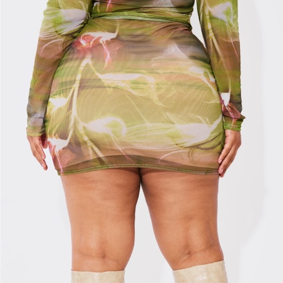 PLT mesh mini skirt - Picture 2 of 5